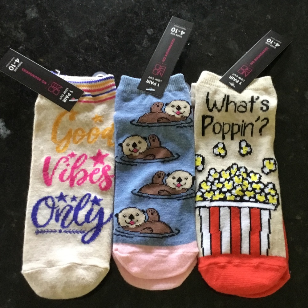 Cute‎ Quirky Novelty Statement Socks -Sock Trio